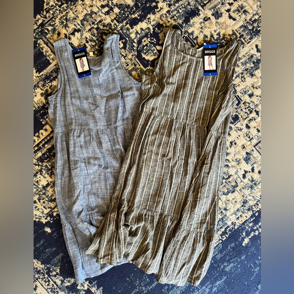 Briggs Tiered Linen Blend Dress Bundle